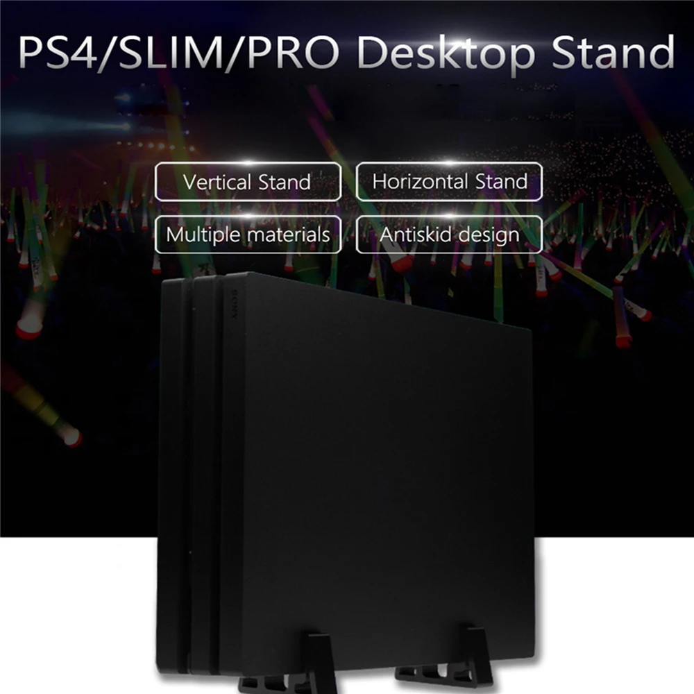 

2pcs/set Vertical Stand Bracket for Playstation 4 PS4 Slim Pro Desktop Stand Holder Game Console Heatsink Cooling Holder for PS4