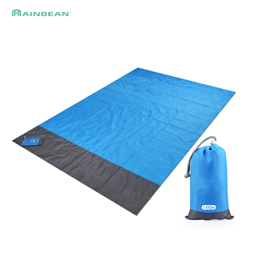 

Portable Pocket Picnic Waterproof Beach Mat 1.4*2m Sand Free Blanket Camping Outdoor Lightweight Mattress for Travel Hiking