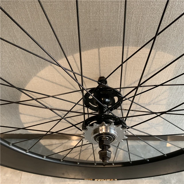 ピスト ホイール 固定ギアホイールセット 90 ミリメートルリムアルミ合金