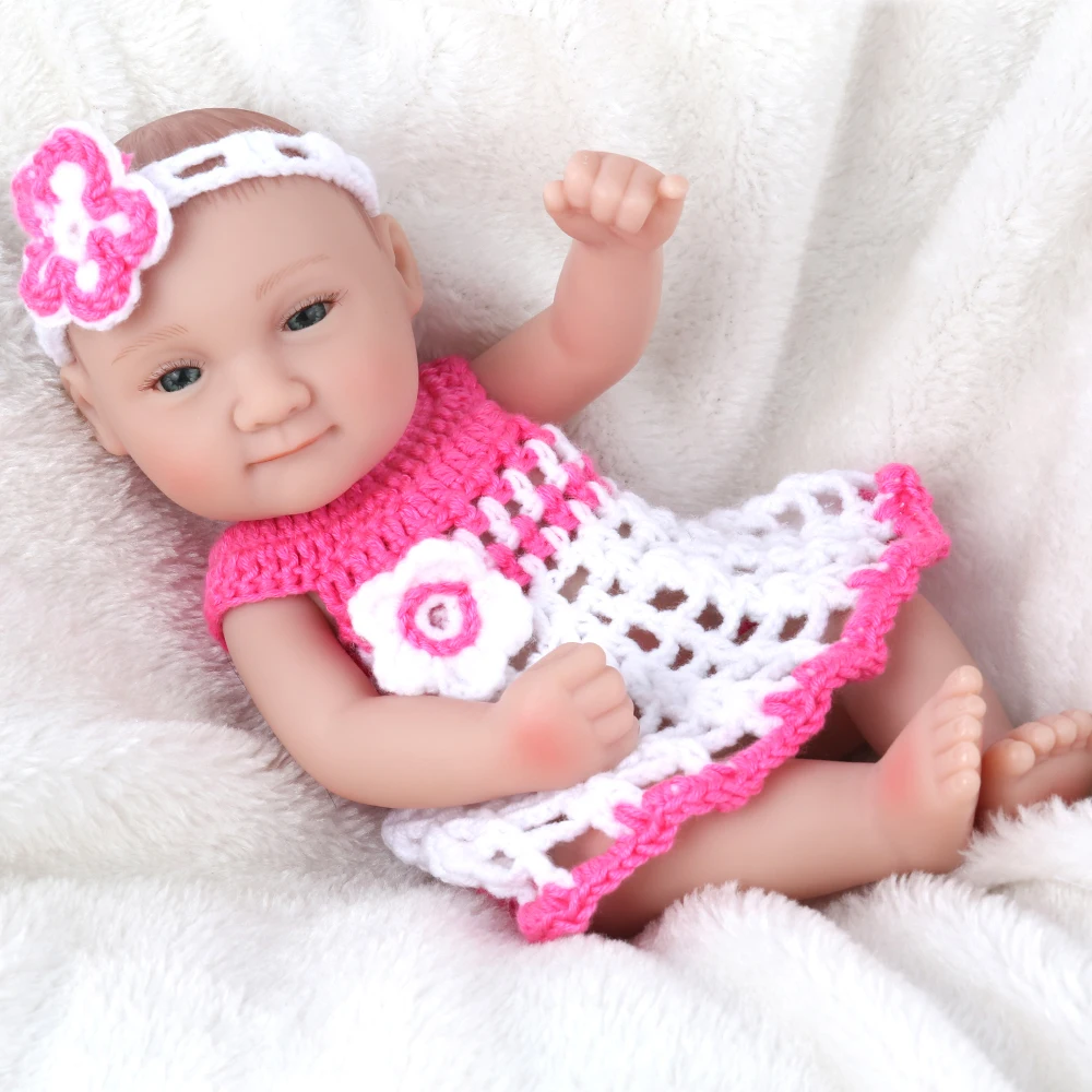 10 дюймов 28 см Reborn Baby куклы полностью виниловые силиконовые водонепроницаемые спящие дети Reborn Младенцы реалистичные Menina Bonecas Подарочные игрушки