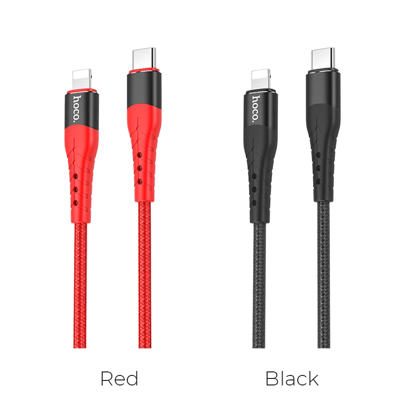 HOCO 18 Вт PD кабель USB C для Lightning Кабель для iPhone 11 Pro Max зарядный кабель type C кабель для передачи данных для Macbook USB C шнур