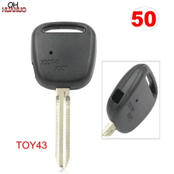 

SALE ! 50 PCS, Side 1 Button Remote Key Shell for Toyota Key Case Fob Blade Length 45mm TOY43