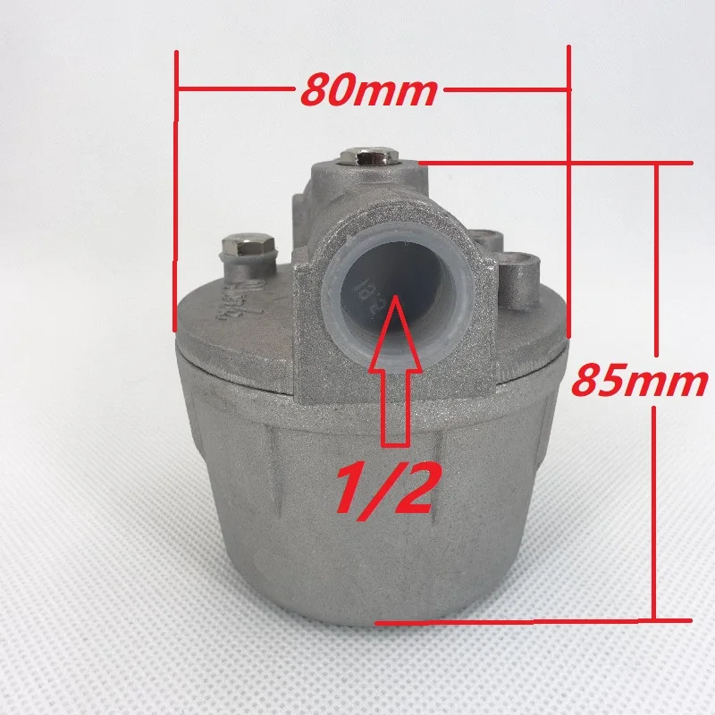 Waste Oil Burner Medium 1/2"-1/2" 120 Mesh Filter Diesel Burner Filter Oil Strainer Full Aluminum Cup Fuel for Boiler and Burner waste oil burner