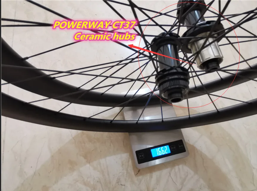 Высококачественные Углеродные колеса Powerway CT37 керамические(6 болтов/Центральный замок) ступицы 700C Дисковая тормозная колесная пара велосипеда Настраиваемые, с логотипом