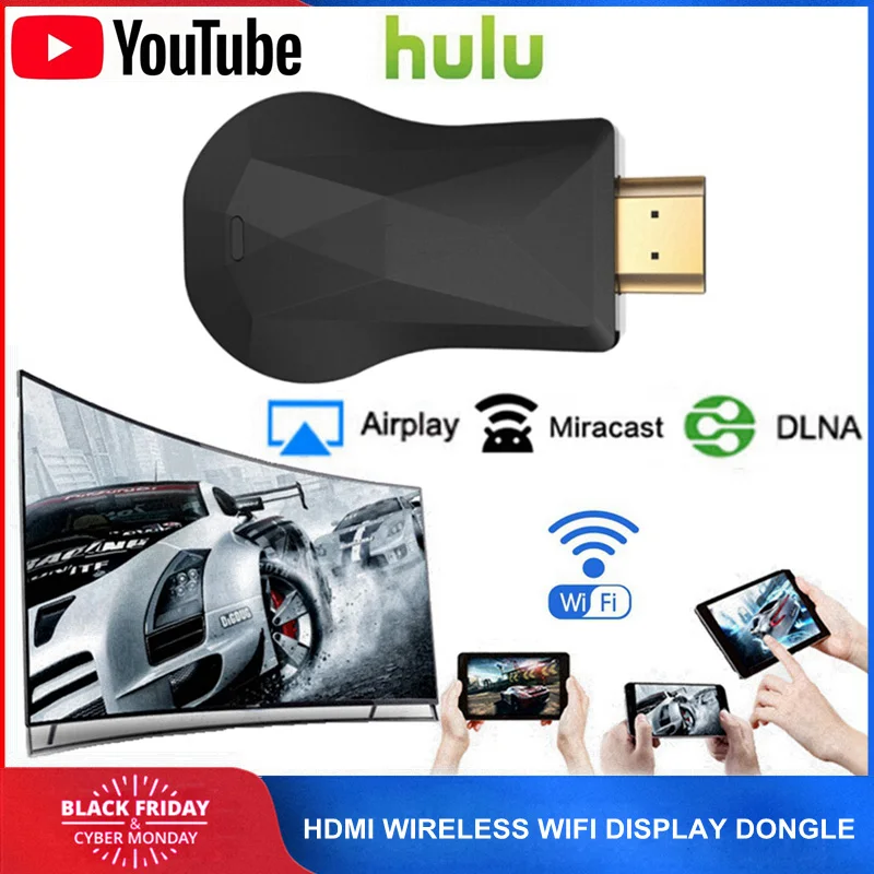 HDMI WiFi беспроводной дисплей ключ для Google 2 3 хром Crome Cast Cromecast YouTube AirPlay Miracast TV