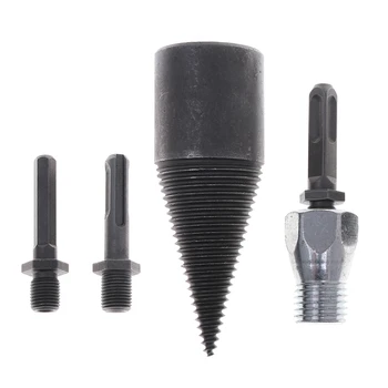 

42Mm Firewood Drill Bit Chop Wood Splitting Splitting Cone Log Splitters Wood Breaking Machine Wood Breaker Firewood Chopper