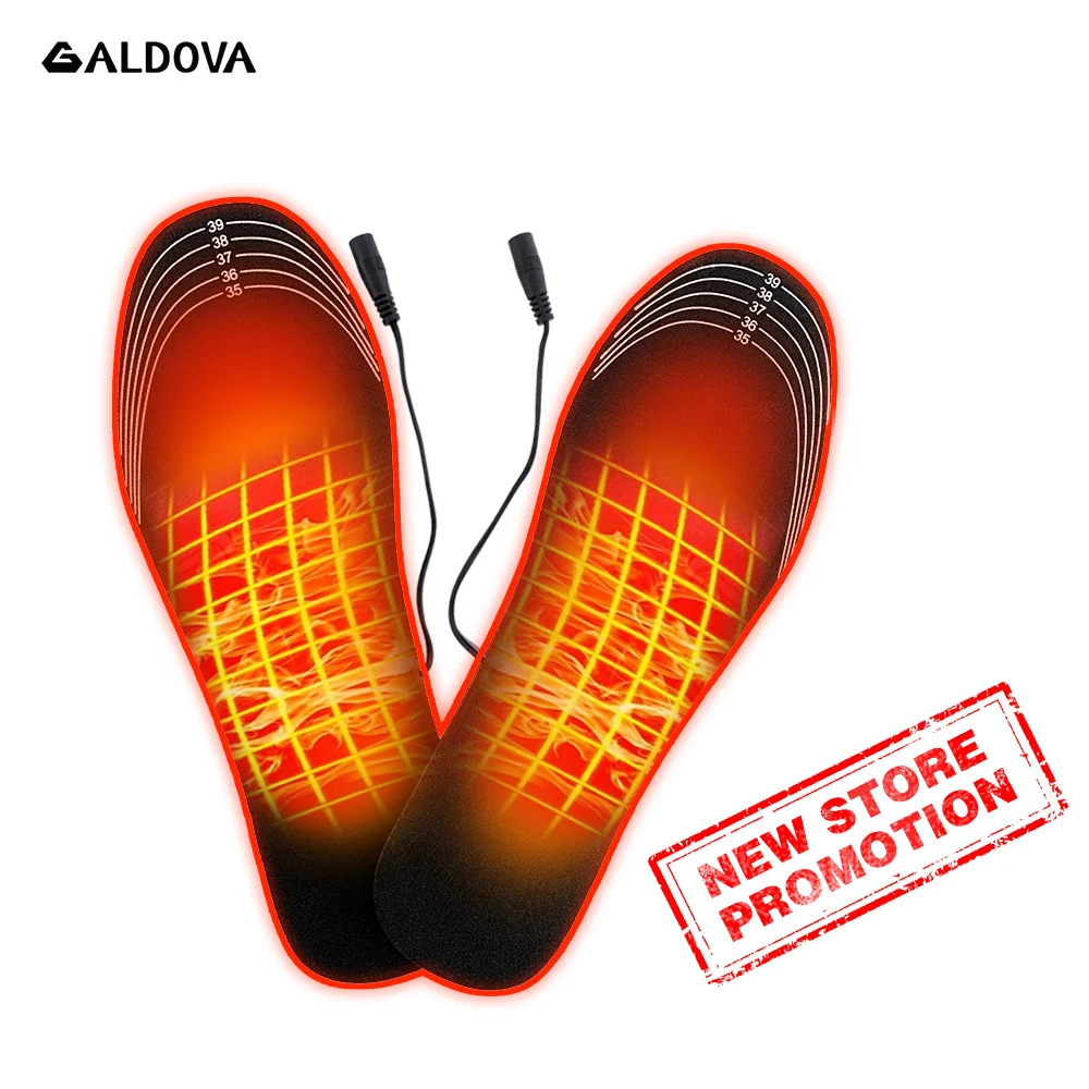 

USB Heated shoe Insoles Cuttable Powered Electric Foot Warming Pad Warmer sock Winter Outdoor Ski Camping Sports Heating Insole