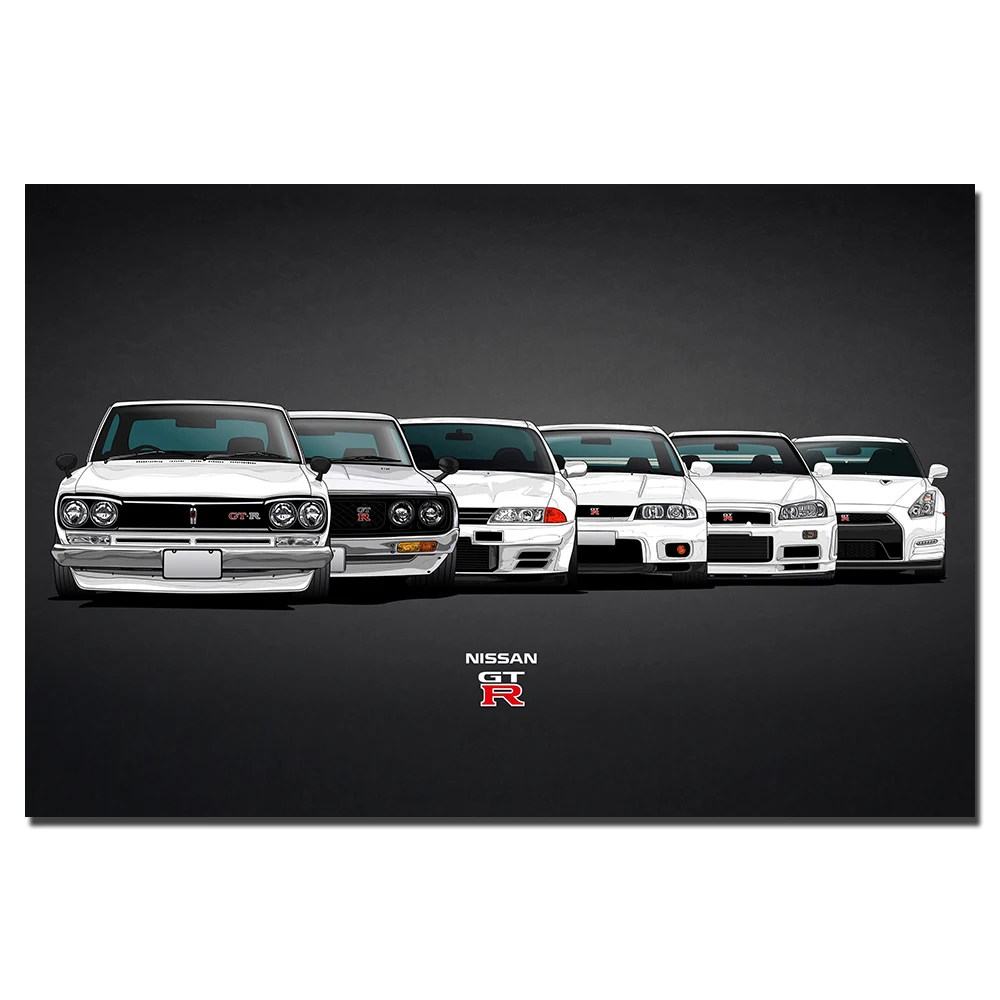 日産スカイラインgt R進化壁紙ウォールアートポスターやプリントフレームキャンバス絵画リビングルームのインテリア Aliexpress ホーム ガーデン 日産スカイラインgt R進化壁紙ウォールアートポスターやプリントフレームキャンバス絵画リビングルームのインテリア Aliexpress ホーム ガーデン