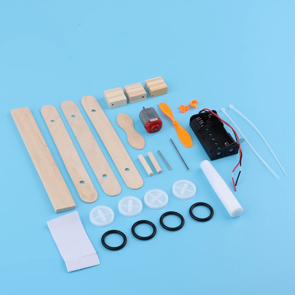 Mini Wind Powered Motor Robot Car/ Airplane, Wind Car DIY Puzzle Robot Kit, Windmilling DIY Robot Plane