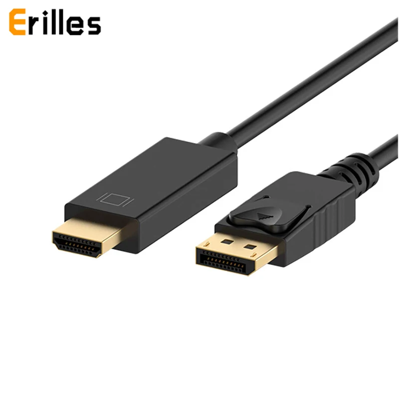 1.8m DP to HDMI Adapter Display Port Male To HDTV Displayport Cable Converter 4K*2K 1080P For PC Laptop Projector |
