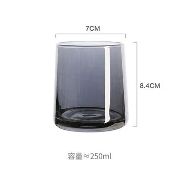 

Coffee Simple Milk Glass Cup Transparent Water Espresso Beer Juice Glass Cup Whisky Verre Pour Boire Drinking Glassware EA60BL