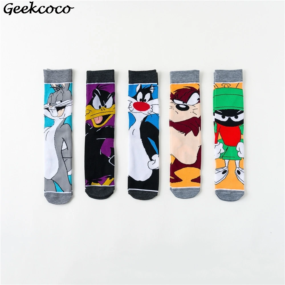 

J2007 Fashion Cotton Sock Funny Animals Happy Personality Crew Socks Hip Hop Skateboard Long Socks