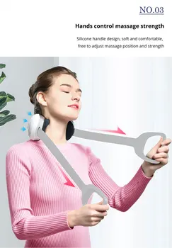 

Body Massager Infrared Heated Kneading Massage Belt U Shape Wireless Shiatsu Massage Back Shoulder Cervical Spine Pain Relief
