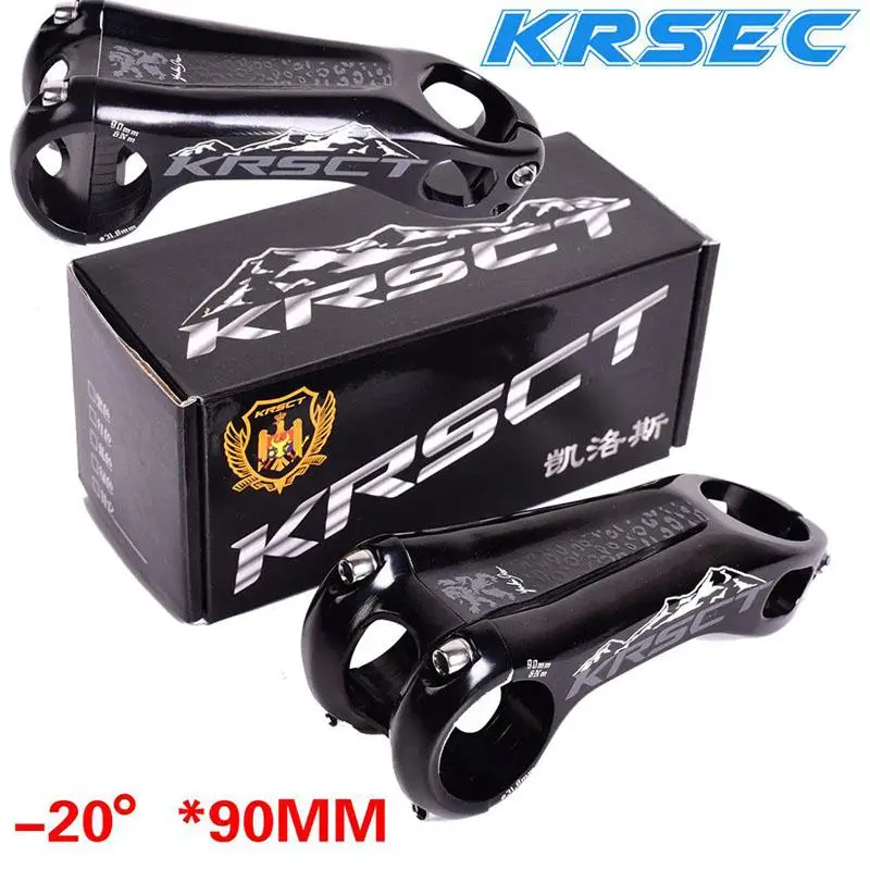 Bicycle stem KRSCT road 20 Degree Stem Road MTB Bicycle lightweight handle 7075CNC aluminum alloy handle 28.6/31.8mm 80/90/100mm
