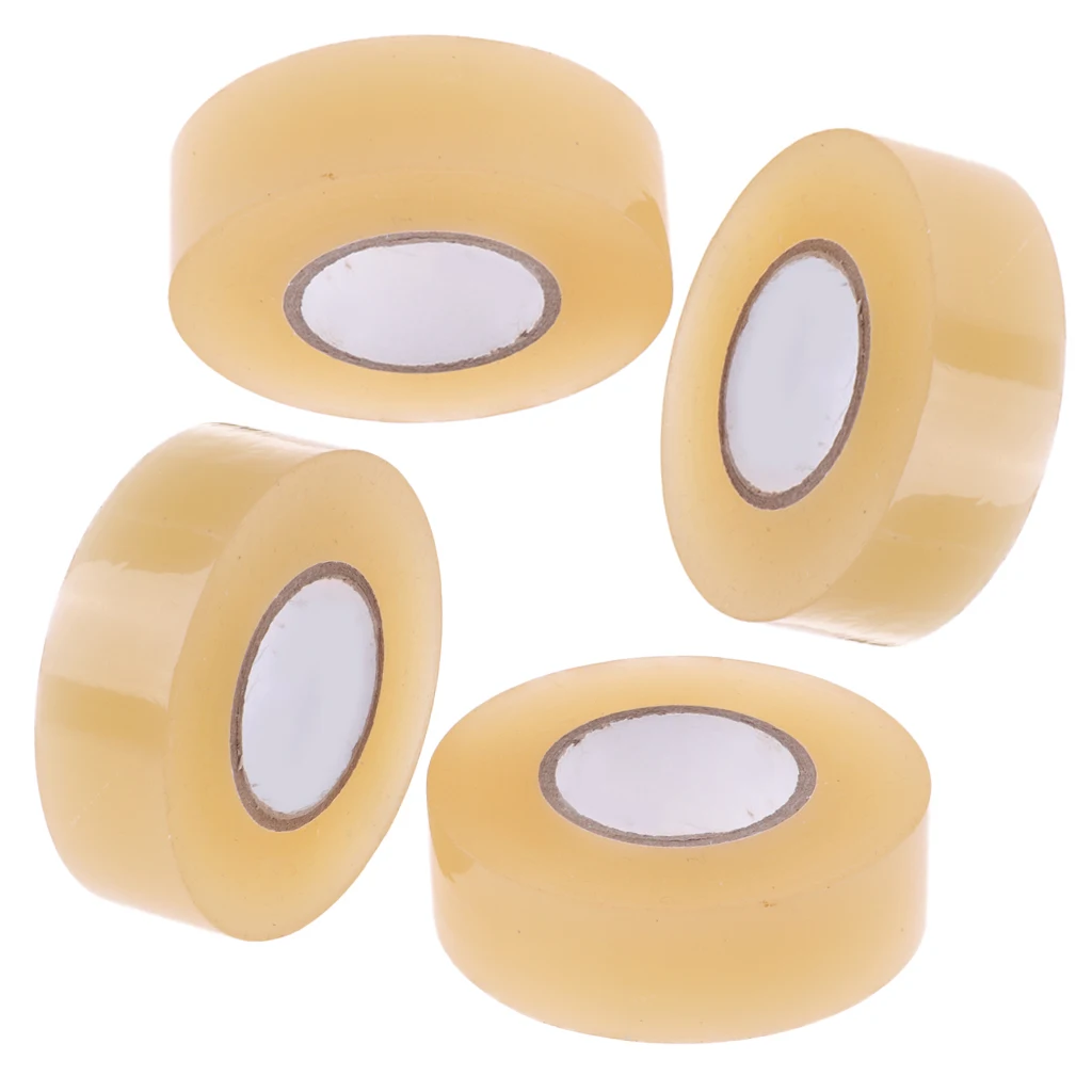 Premium PVC Clear Ice Hockey / Roller Hockey Leg Tape / Sock Tape x 4 Rolls