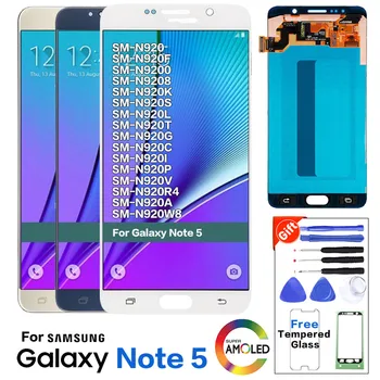 

Original Amoled Display For Samsung Galaxy Note5 LCD Display Touch Screen Digitizer N920A N9200 SM-N920 N920C LCD Pantalla