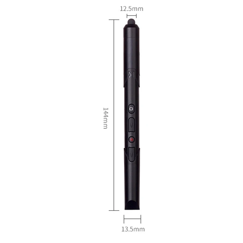Distance 50M Rechargable Wireless Presentation Pointer with Air Mouse, PowerPoint Presenter Remote Control PPT Clicker Pen