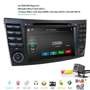 

Car DVD radio Multimedia HeadUnit For Mercedes Benz E-Class W211 W463 W209 W219 USB GPS Monitor SWC Free 8G Map card Rear Camera