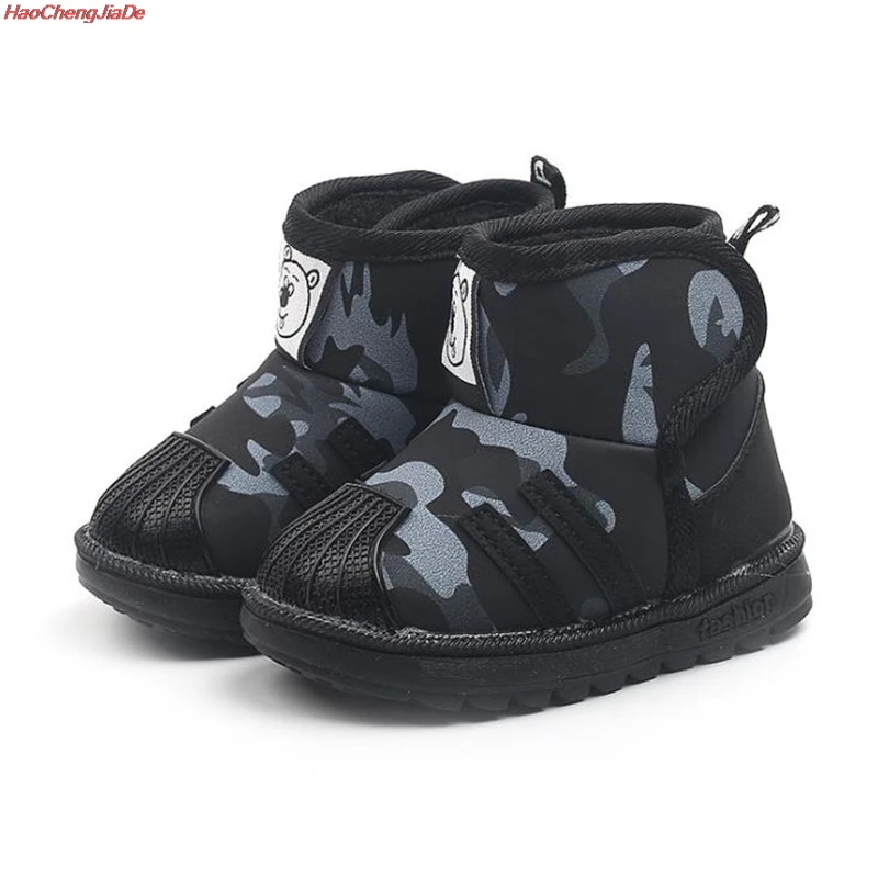 

Children Snow Boots Girls boy Shoes Winter Boots Fashion Plush Kids Shoes Water-Proof Students Sneakers Children Boots