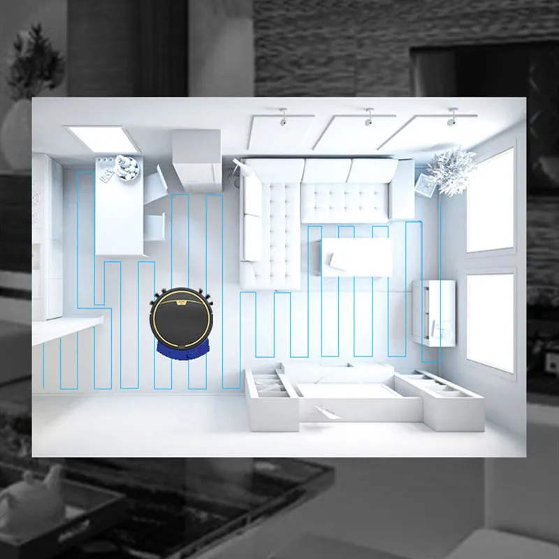 2800Pa Robot Vacuum Cleaner Remote Control With Water Tank Wet and Dry Vacuum Cleaner Mop Timing Smart Carpet Cleaner Machine