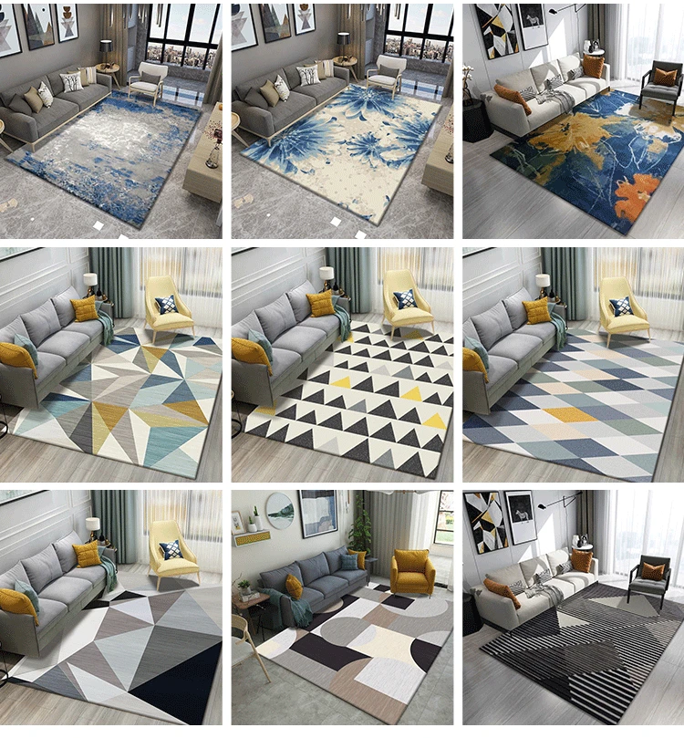 Mat Room Area Rug Floor home Carpet For Living Room Bedroom Large Trellis Cat Tapete Floor Mat European Style Carpet Pattern