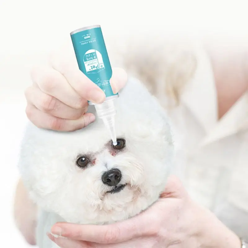1 botella de 60ML de gotas para ojos de mascotas, eliminador de manchas de ojos de gato y perros, elimina la suciedad