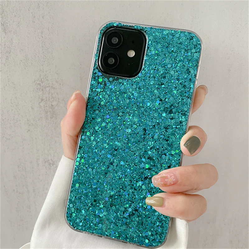 Luxury Glitter Sequin Shining Bling Silicone Soft Phone Case