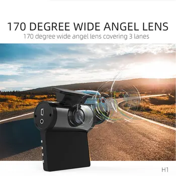 

2020 New H1 Car DVR Camera Lens 4.0 Inch Video Recorder Dash Cam Auto Registrator Dual Lens With Rear View Camera DVRS Camcorder