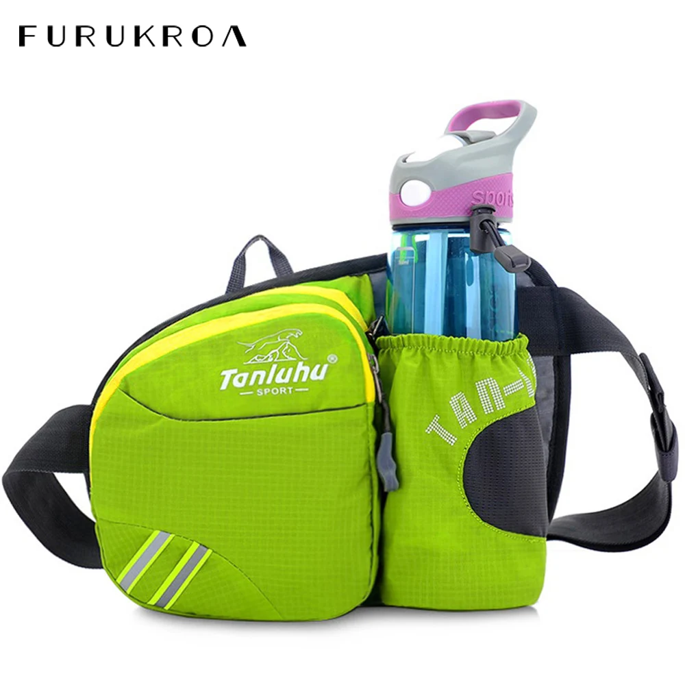 

Sports Running Waits Bag Outdoor Bottle Holder Cycling Biking Hiking Chest Pack Jogger Workout Training Crossbody Bags X465B