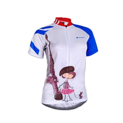 Only jersey Дышащий лайкровый велосипедный костюм Джерси Женский Короткий Комплект Pro велосипедная одежда велосипедная одежда женское платье Малло Одежда MTB спортивный костюм - Цвет: Only jersey