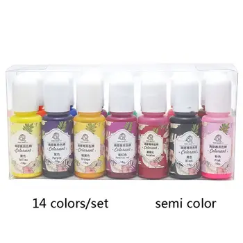 

14 Pcs/set UV Resin Coloring Pigment DIY Crystal Epoxy High Transparency Oily Dye for Crafts Making Filling