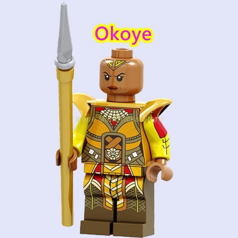 Черная пантера Erik Killmonger Okoye Мстители Endgame танос Супер Герои строительные блоки Марвел Капитан - Цвет: Okoye