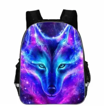 

Animal Wolf Backpack for Teenager Boys Girls Daypack Women Men Rucksack Children School Bags Students Backpack Kids Bookbag