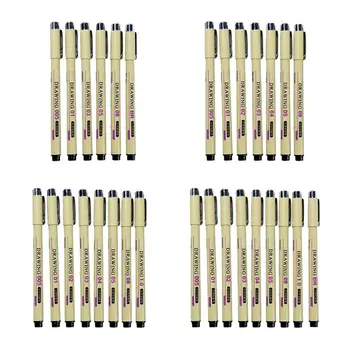 

6/7/8/9pcs Black Technical Graphic Fine Hook Line Painting Drawing Pen Sketch Pen