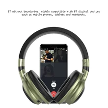 Новейшие беспроводные Bluetooth наушники светодиодный свет гарнитура складная Bluetooth стерео гарнитура с микрофоном Поддержка TF карты FM аудио разъем