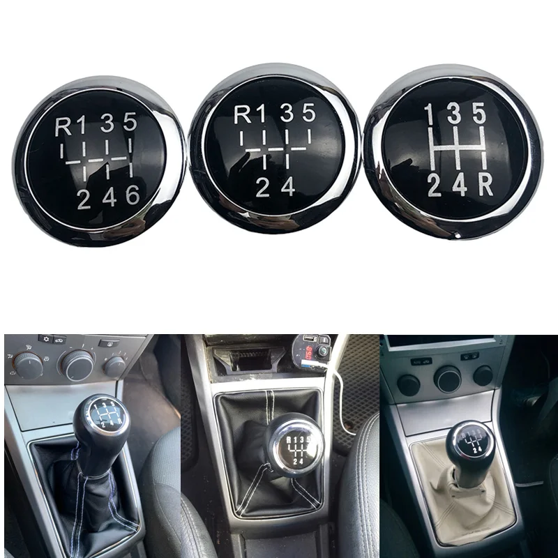 

Car Gear Shift Knob Top Cover Emblem Cap For VAUXHALL OPEL ASTRA III H CORSA D 2004 2005 2006 2007-2010 Car Styling Accessories