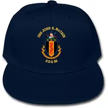 Детская бейсболка для младенцев USS John S. McCain, DDG-56, регулируемая бейсболка, солнцезащитный козырек