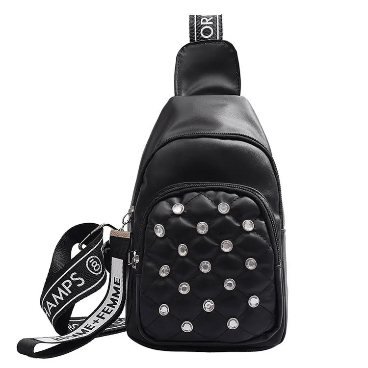 

2019 Fashion New Style Popular Versatile Western Style Bag WOMEN'S Bag New Style Korean-style Chest Pack INS Super Fire Rhombus
