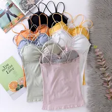 Модное женское нижнее белье, топы с перекрестными лямками, мягкие кофточки, нижнее белье, тонкие кружевные красивые топы с открытой спиной, Длинный жилет