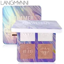 4 цвета, тени для век, пудра, косметика, тени, водостойкие, мерцающие, градиентные, стойкие, для глаз, глянцевый цвет, матовая, прессованная пудра