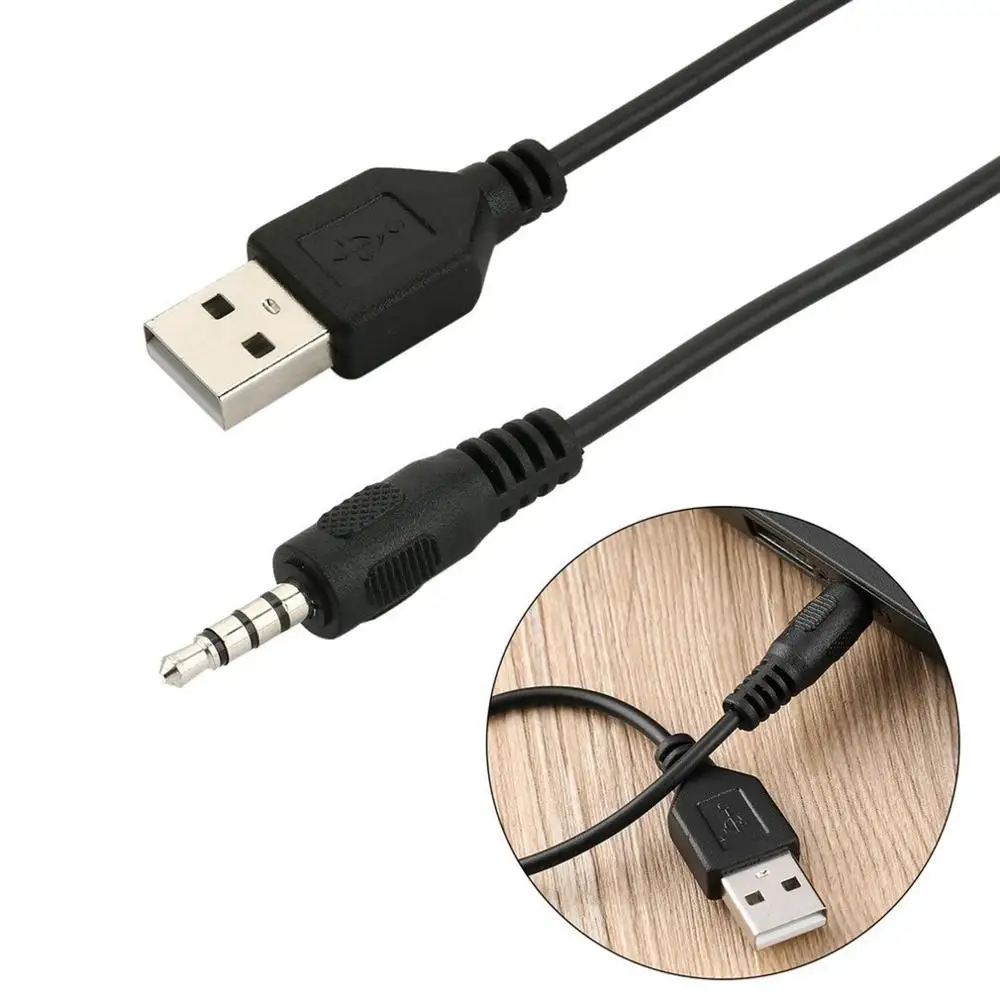 Портативный размер автомобильный аудио конвертер адаптер AUX 3 5 мм штекер USB
