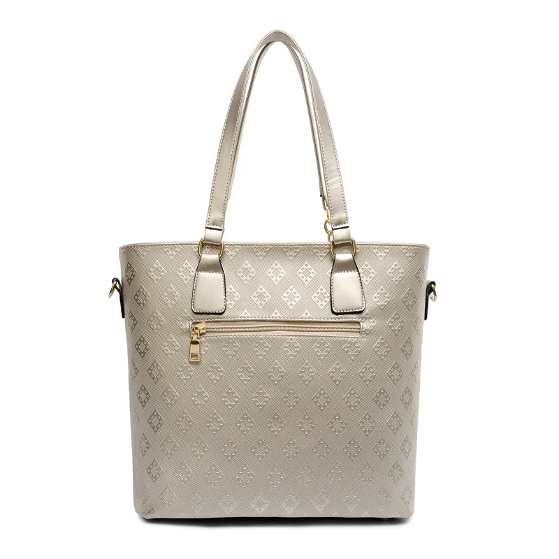 

Fashion WOMEN'S Leather Bags One-Shoulder Handbag Shoulder Different Size Bags Six Pieces Set Big Bag 2019-Fashion Female Spring