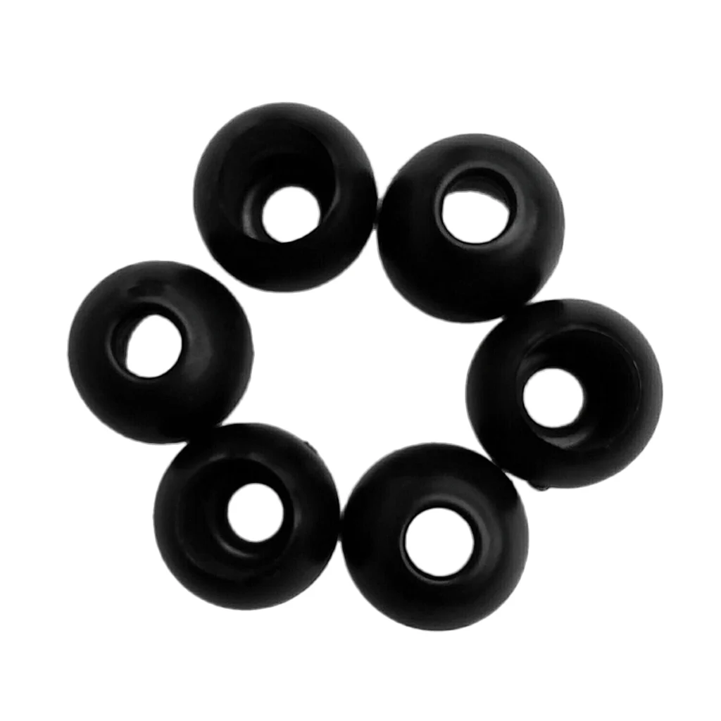 6 Pieces Elastic Shock Cord Bungee Rope Toggle Round Ball End Lock Stopper Stop Buckles Gear Replacement