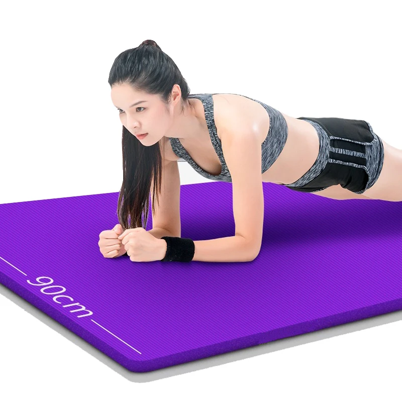 1CM Yoga Matte  Dicke Gym Übung Fitness Pilates Workout Matte Non Slip 61*185cm 