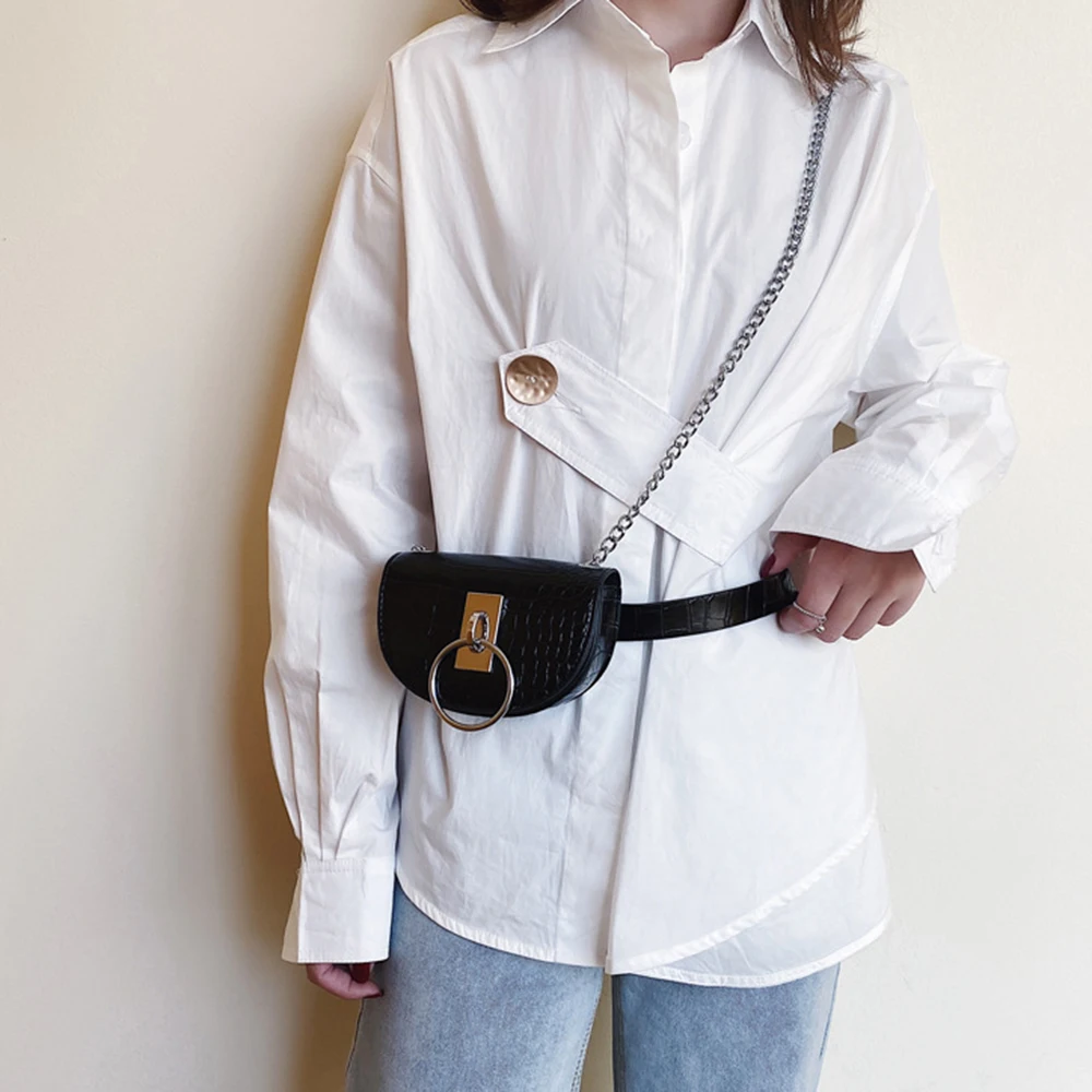 Stone Pattern PU Leather Crossbody Bags For Women 2020 MINI Shoulder Messenger Bag Female Waist Packs Lady Handbags