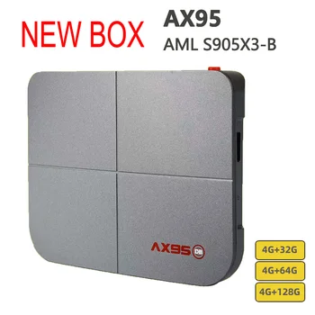 

NEW TV Box AX95 Amlogic S905X3 Smart Android 9.0 4GB RAM 32GB 64GB 128GB ROM 4K HD Support Dolby Youtube Netflix Media Player