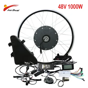 

48V 1000W Electric Bike Conversion Kit 700C 26" Rear Motor Wheel Special instrument Electric Bicycle lithium Battery e-bike kit