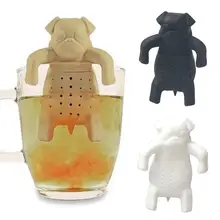 Силиконовый Прекрасный Мопс форма Кофе Чай заварочный чайник для заварки Фильтр для заваривания трав фильтр чайник для заварки инструменты