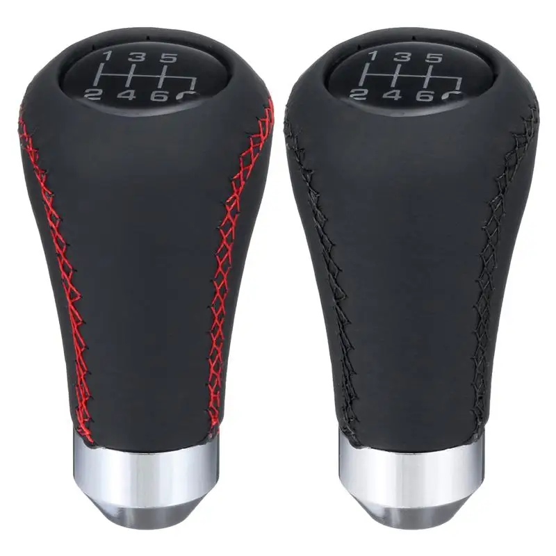 Universal 6 Speed Car Gear Shift Knob Manual Shifter Lever Stick Red