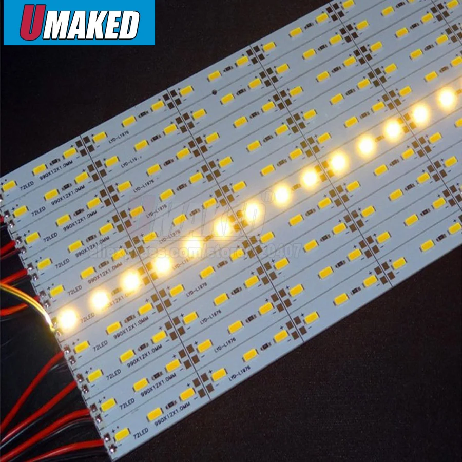 99cm SMD5630/5730 72leds LED Hard Rigid Light DC5V/12V/24V LED Strip Bar Light Cabinet light Decorative lamp